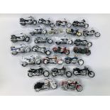 A COMPLETE SET OF 24 HARLEY DAVIDSON MODEL MOTORCYCLES "THE LEGENDS COLLECTION"