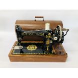 TWO SINGER SEWING MACHINES - SOLD AS SEEN