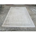 A JOHN LEWIS "CADOGAN" BEIGE PATTERNED CARPET SQUARE 2M X 3M