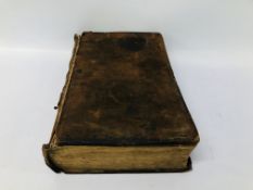 VINTAGE LEATHER BOUND BIBLE DATED 1809 LIVERPOOL, PRINTED BY NUTTALL,