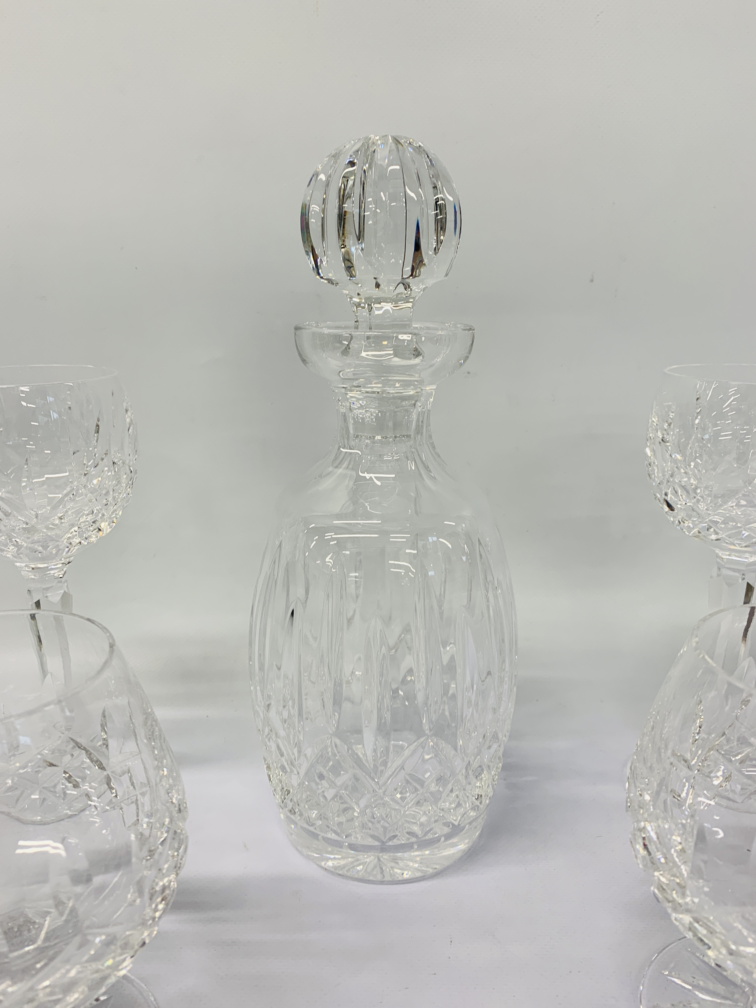 WATERFORD CRYSTAL DECANTER, 2 BRANDY GLASSES, - Image 3 of 7