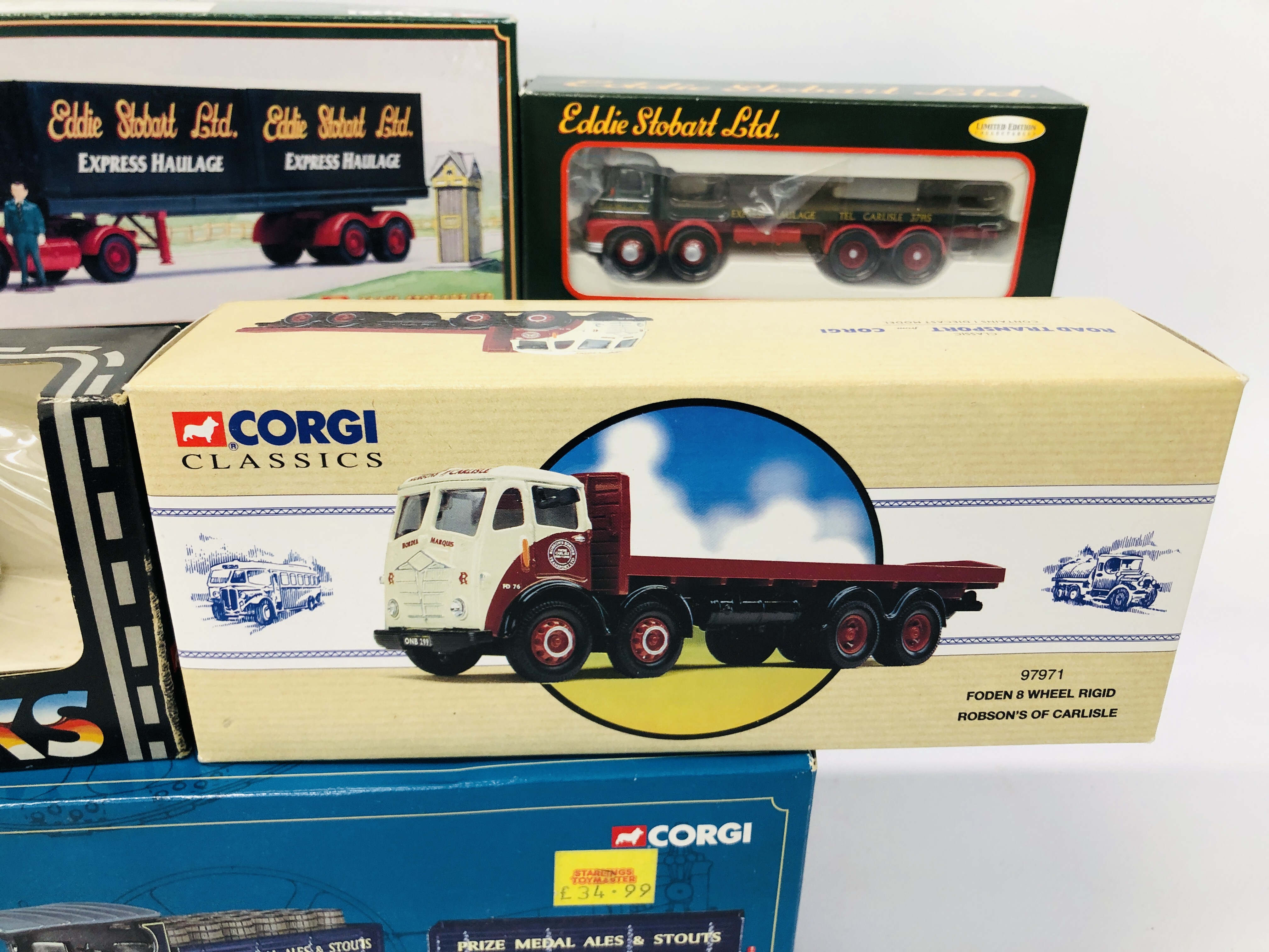 6 X BOXED CORGI DIE CAST COMMERCIALS TO INCLUDE 2 X FODEN S21 TIPPER, FODEN 8 WHEEL RIDGED, - Image 6 of 15