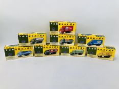 8 X VANGUARDS BOXED SCALE MODEL 1:64 1950'S,