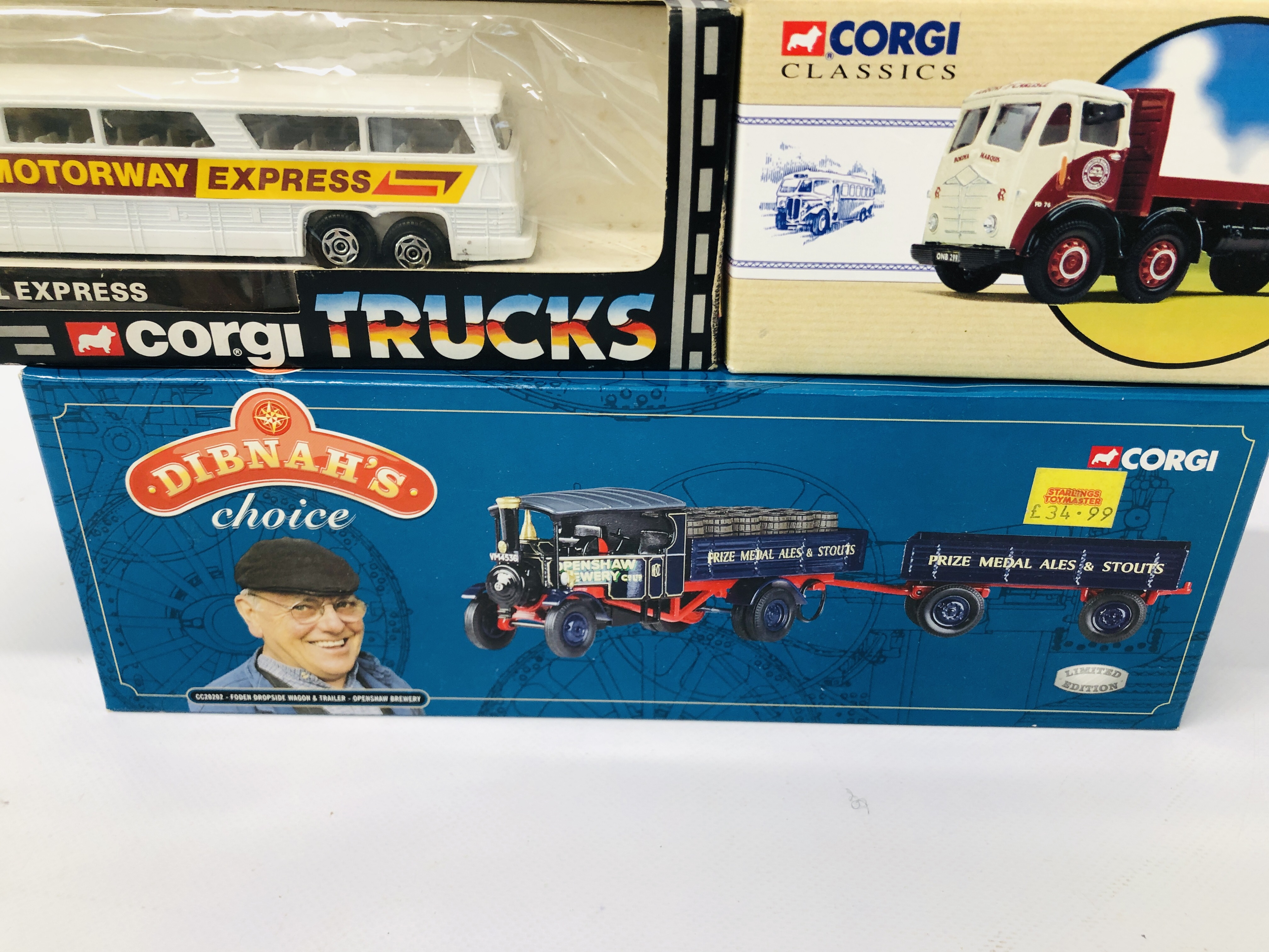 6 X BOXED CORGI DIE CAST COMMERCIALS TO INCLUDE 2 X FODEN S21 TIPPER, FODEN 8 WHEEL RIDGED, - Image 7 of 15