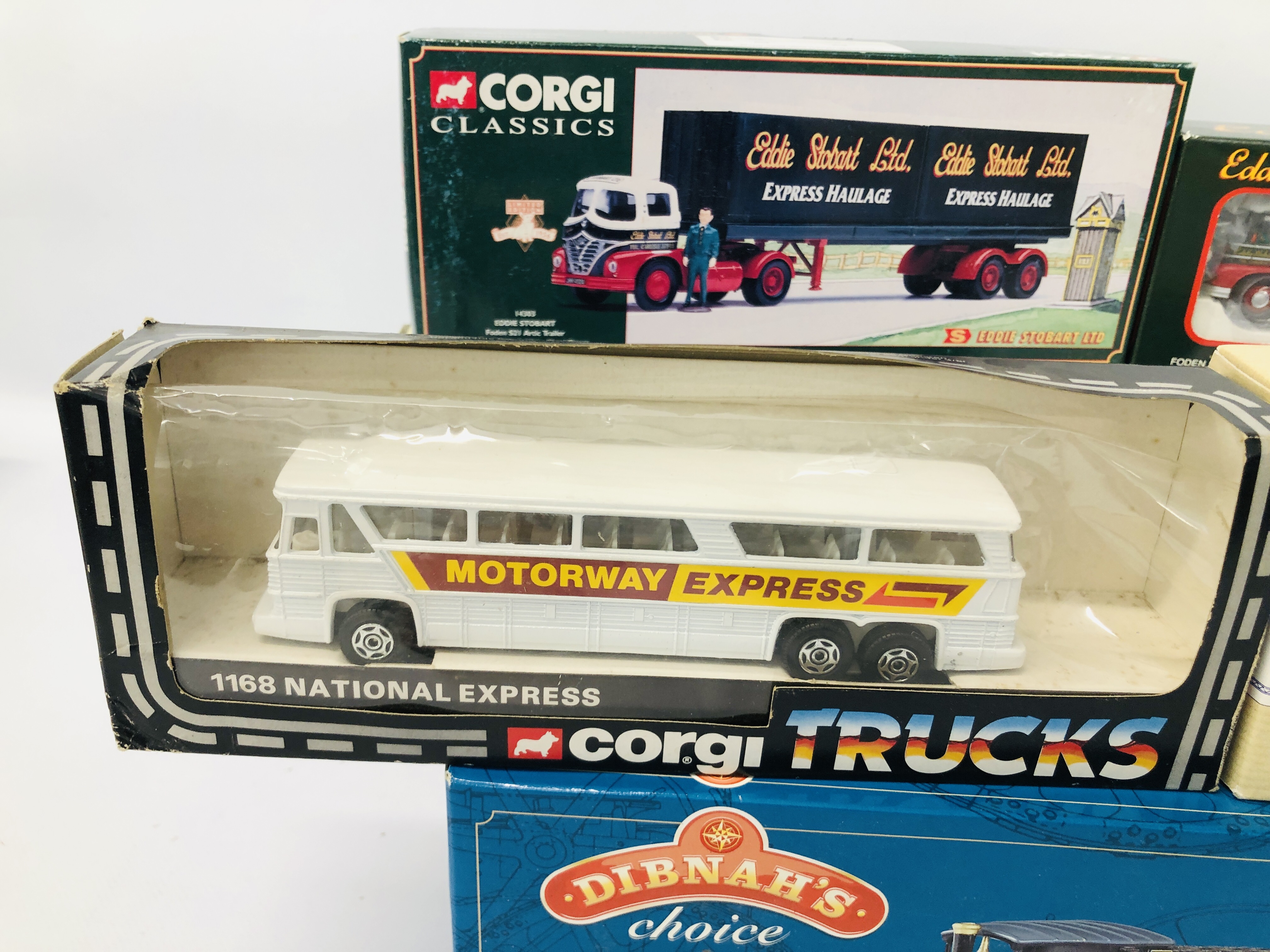 6 X BOXED CORGI DIE CAST COMMERCIALS TO INCLUDE 2 X FODEN S21 TIPPER, FODEN 8 WHEEL RIDGED, - Image 8 of 15