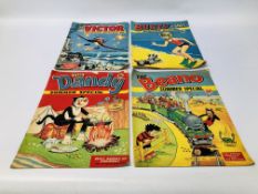 4 X SUMMER SPECIALS COLLECTORS COMICS TO INCLUDE VICTOR, DANDY, BEANO,