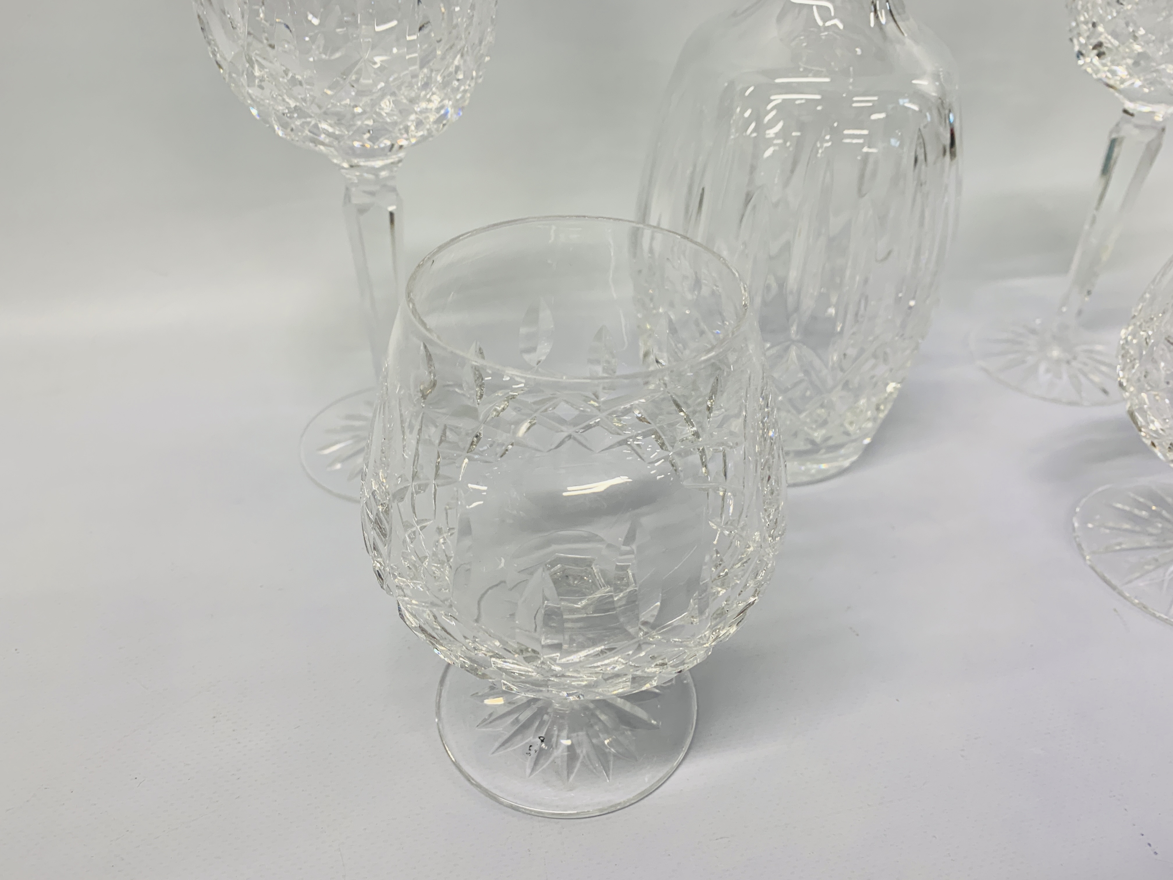 WATERFORD CRYSTAL DECANTER, 2 BRANDY GLASSES, - Image 4 of 7
