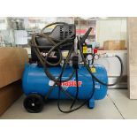 AIR MASTER TIGER 11/550 TURBO 20L AIR COMPRESSOR WITH HOSE - SOLD AS SEEN