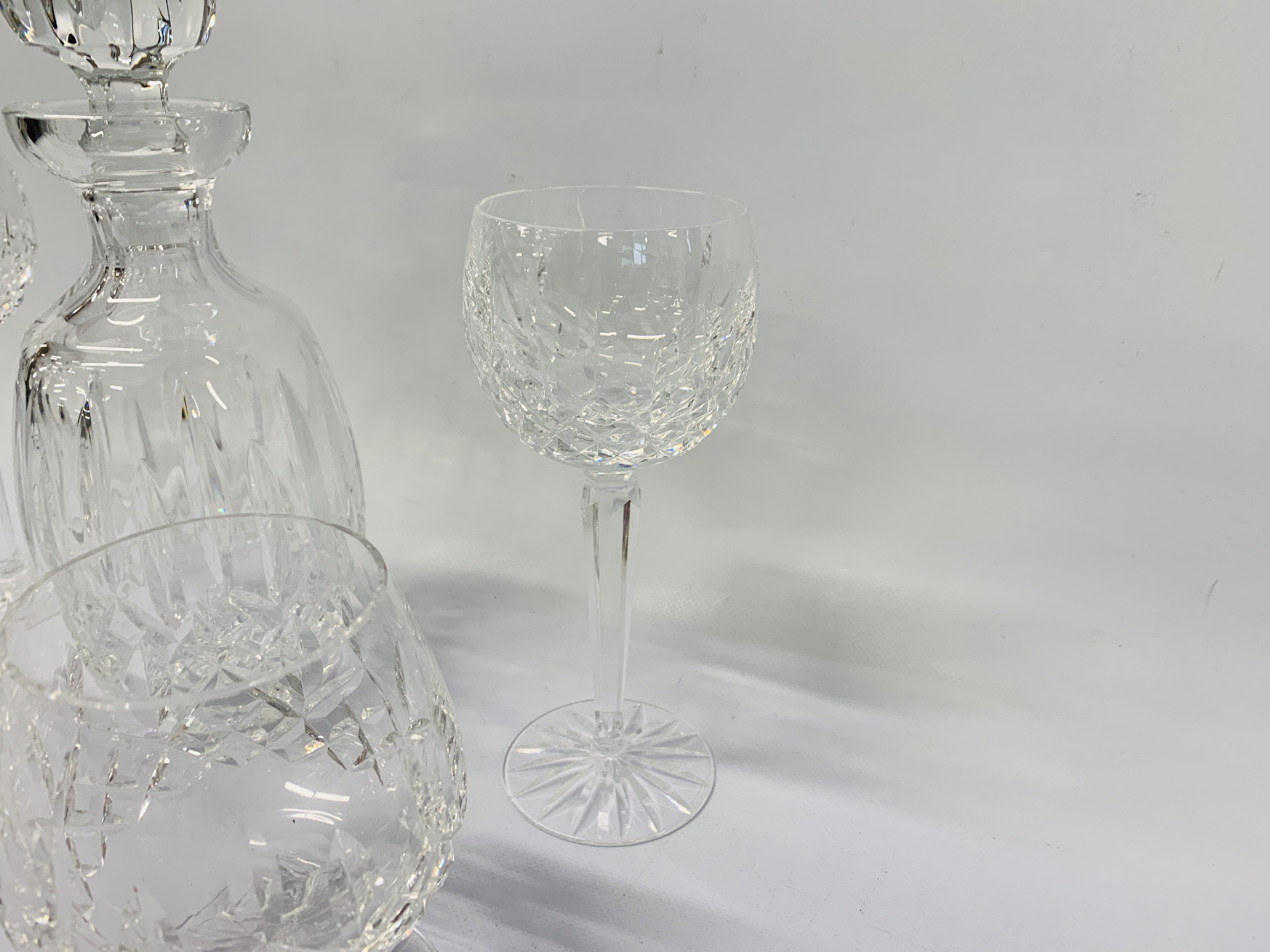 WATERFORD CRYSTAL DECANTER, 2 BRANDY GLASSES, - Image 6 of 7