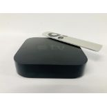 APPLE TV BOX WITH REMOTE AND PACKAGING - SOLD AS SEEN