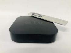 APPLE TV BOX WITH REMOTE AND PACKAGING - SOLD AS SEEN