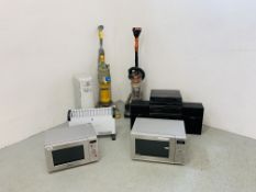 HOME ELECTRICAL EQUIPMENT TO INCLUDE PANASONIC INVERTER MICROWAVE OVEN,