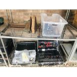 2 X HARDCASES CONTAINING A QUANTITY OF ELECTRIC SUNDRIES, BOX OF VICES,