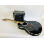 A LEGATO ELECTRIC GUITAR MODEL NUMBER RB-120E/MS (S/N R202274) WITH STARFIRE TEC10E LEAD AMPLIFIER