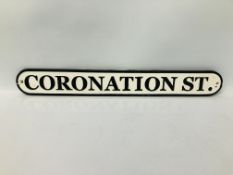 (R) CORONATION STREET SIGN