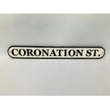 (R) CORONATION STREET SIGN