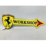 (R) LARGE FERRARI GARAGE ARROW