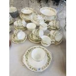 DUCHESS GREENSLEEVES (348) TEA AND DINNER WARE APPROX 54 PIECES