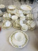 DUCHESS GREENSLEEVES (348) TEA AND DINNER WARE APPROX 54 PIECES