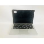 APPLE MAC BOOK PRO LAPTOP COMPUTER MODEL A1502 (NO CHARGER) (S/N C02MCAYDFHOO) - SOLD AS SEEN