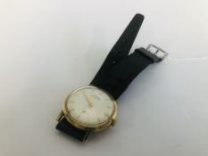 VINTAGE GENTS WRIST WATCH MARKED "GRADUS" 375 9CT.