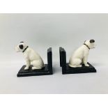 (R) NIPPER DOG BOOKENDS