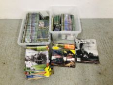 COLLECTION OF BRITISH STEAM RAILWAYS DVD'S AND MAGAZINES 1 - 96 ALONG WITH VARIOUS OTHER RAILWAY