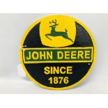 (R) JOHN DEERE WALL PLAQUE