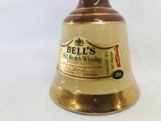 BELLS SCOTCH WHISKY BELLS OLD SCOTCH WHISKY SPECIALLY SELECTED 70% PROOF. (37.
