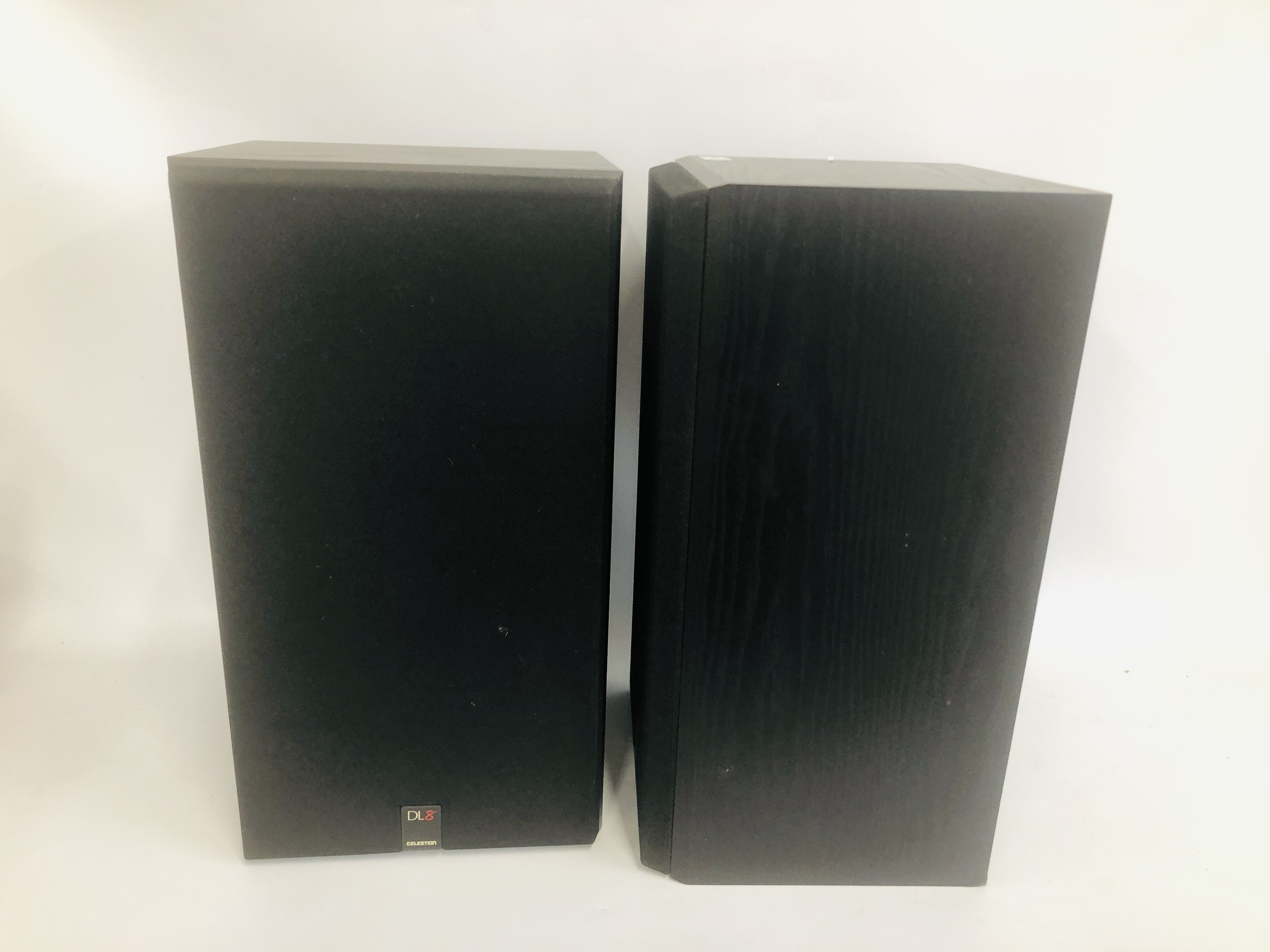 PAIR OF CELESTRON DL8 LOUDSPEAKERS (BLACK ASH FINISH CABINETS) - SOLD AS SEEN - Image 4 of 5