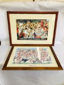 A FRAMED "ENGLAND WORLD CHAMPIONS 2003" PRINT,