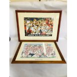 A FRAMED "ENGLAND WORLD CHAMPIONS 2003" PRINT,