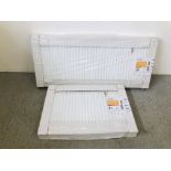 2 X AS NEW HENRAD COMPACT K2 RADIATORS 1 X H 600 X LENGTH 900,