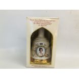BELLS SCOTCH WHISKY COMMEMORATIVE PORCELAIN DECANTER 75CL. TO COMMEMORATE THEIR MARRIAGE - H.R.H.