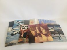 11 VARIOUS RECORDS TO INCLUDE EMERSON LAKE AND PALMER, THE EAGLES, MIKE OLDFIELD, SUPER TRAMP, JUDD,