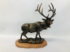 (R) CAST STAG FIGURE