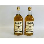 2 X 1 LITRE TEACHERS HIGHLAND CREAM SCOTCH WHISKY