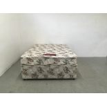 NESTLEDOWN ORTHAPAEDIC DOUBLE DIVAN AND MATTRESS WITH DRAWER BASE