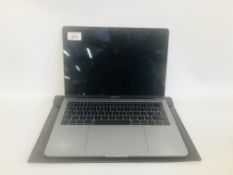 APPLE MAC BOOK PRO LAPTOP COMPUTER MODEL A1708 (S/N C02VR7AWHV22) - SOLD AS SEEN