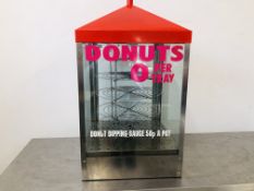 A PARRY HEATED DONUT DISPLAY CABINET - TRADE ONLY - SOLD AS SEEN