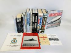 A COLLECTION OF RAF AND AIRCRAFT BOOKS AND PAMPHLETS TO INCLUDE A SHORT HISTORY OF RAF WEST RAGMAN,