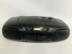 PANASONIC PORTABLE RADIO CASSETTE MODEL RX-DT401 - SOLD AS SEEN