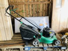 A GARDENLINE 460MM CUT ROTARY LAWN MOWER WITH GRASS COLLECTOR - SOLD AS SEEN