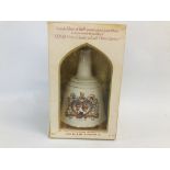 BELLS SCOTCH WHISKY COMMEMORATIVE PORCELAIN DECANTER 75CL. - WESTMINSTER ABBEY 23RD.