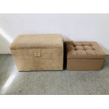 MODERN FAUX SUEDE BLANKET BOX,