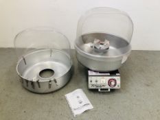 A TORNADO SHO AMERICAN CANDY FLOSS MACHINE WITH BOWL AND BUBBLE MANUFACTURED BY GOLD MEDAL PRODUCTS