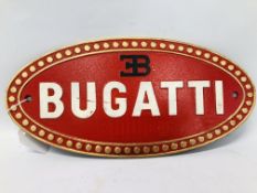 (R) BUGATTI PLAQUE