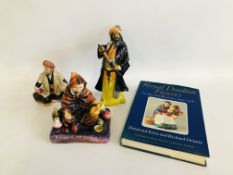 3 X ROYAL DOULTON COLLECTORS FIGURES, "THE POTTER" HN1493, "BLUE BEARD" HN2105,