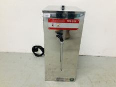 AN INSTANTA WB200 STAINLESS STEEL CATERING WATER HEATER W 24CM. D 34CM. H 53CM.