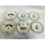 FIVE VICTORIAN AND EDWARDIAN ROYAL CORONATION/JUBILEE PLATES 1887-1911